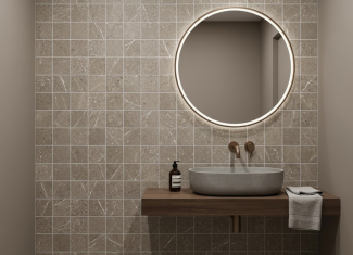 Carrelage mosaïque effet pierre taupe – 30×30 – Pulse taupe | TACO 10