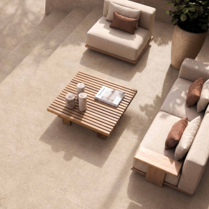 Carrelage effet pierre beige antidérapant –  60 x 120 – Sanfrancisco hammer sand