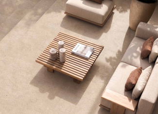 Carrelage effet pierre beige antidérapant –  60 x 120 – Sanfrancisco hammer sand
