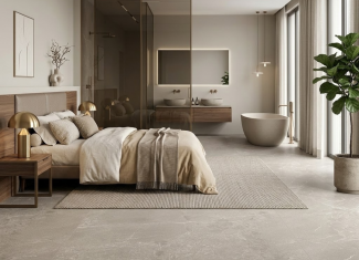 Carrelage effet pierre taupe – 60×120 – Pulse taupe