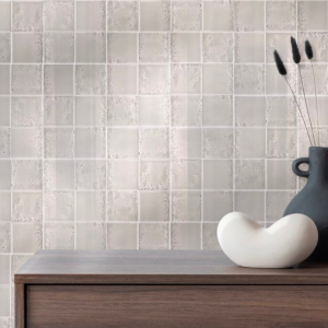 Faïence effet zellige gris taupe mat – 10x10 – Ashen Taupe