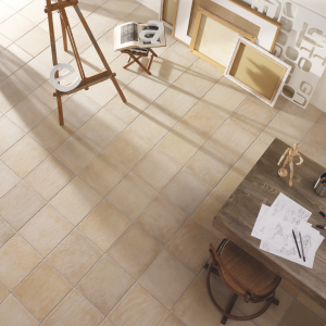 Carrelage effet rustique blanc cassé  – 30x30 – Abadia Blanco