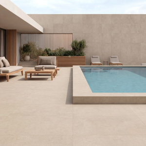 Margelle effet pierre gris clair - 33x120 - Habitat Perla