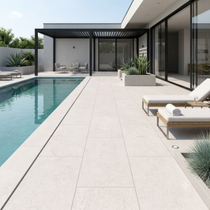 Carrelage effet pierre blanche - 60x120 - Ribera Blanco