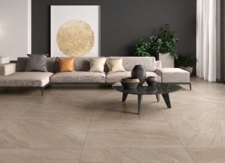 Carrelage effet pierre beige – 100×100 – Halley Taupe