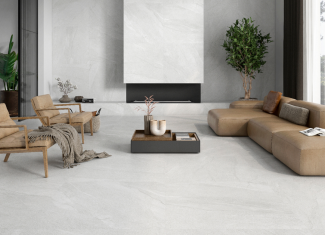 Carrelage effet pierre blanche – 100×100 – Halley White