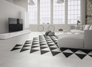 Carrelage effet ciment blanc – 70×40 – Diamond City White