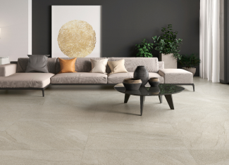Carrelage effet pierre clair – 100×100 – Halley Light