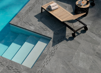 Carrelage extérieur effet pierre argent 20mm – 60×60 – Halley Argent