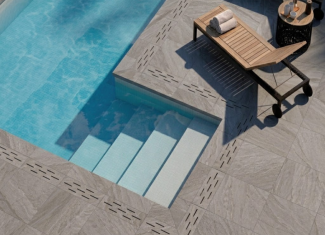 Carrelage extérieur effet pierre gris 20mm – 60×60 – Halley Silver