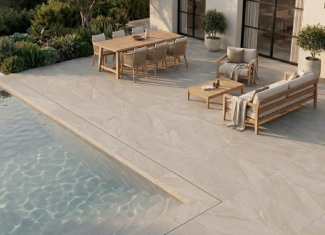 Carrelage extérieur effet pierre clair  20mm – 60×120 – Halley Light