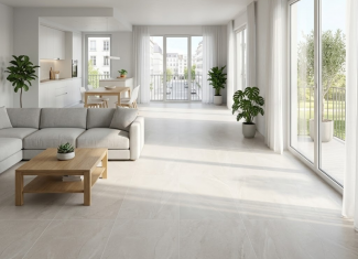 Carrelage effet pierre clair – 60×120 – Halley Light