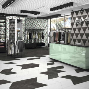 Carrelage effet ciment noir - 70x40 - Diamond City Black