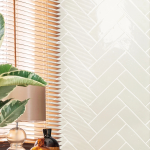 Carrelage effet zellige ivoire - 6 x 20 - Aspen Bone