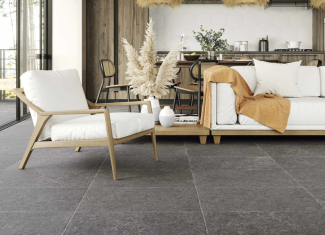 Carrelage effet pierre naturelle gris – 44×66 – Blue Stone – Realonda