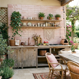 Carrelage effet zellige rose poudré - 6 x 20 - Soft Pink