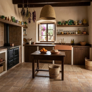 Carrelage effet tomette ancienne ocre naturel - 30x30 - Manises Siena