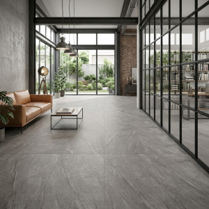 Carrelage effet pierre grise - 60x120 - Halley Silver