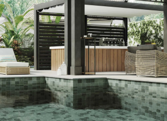 Carrelage effet pierre de bali verte  – 33×33 – Bali Verde