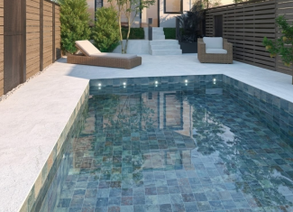 Carrelage effet pierre de bali verte – 30×60 – Aspen Pool Green