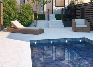 Carrelage effet pierre de bali bleu – 30×60 – Aspen Pool Blue