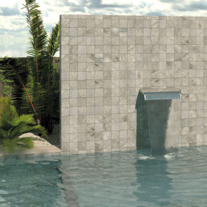 Carrelage effet pierre de bali grise - 30x60 - Aspen Pool Beige