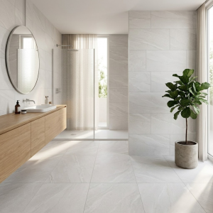 Carrelage effet pierre blanche - 60x90 - Halley White
