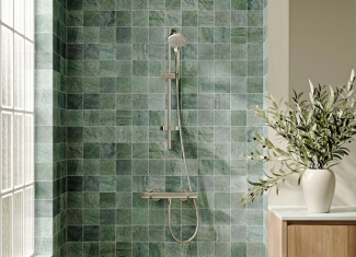 Carrelage effet pierre de bali verte – 10 x 20 – Emerald