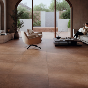 Carrelage effet terre cuite rouge - 80x80 - Manises Terracota