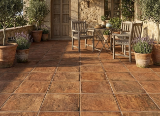 Carrelage aspect tomette rouge – 60×60 – Manises Terracota