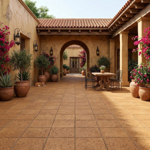 Carrelage ocre authentique - 60x60- Manises Siena