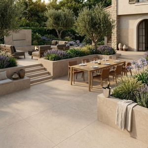 Carrelage effet pierre brune - 120x120 - Ribera Moka