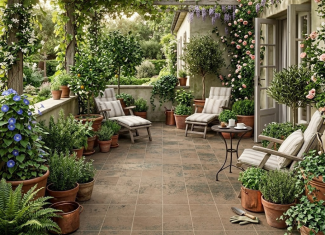 Carrelage effet terre cuite vert mousse – 60×60 – Manises Musgo