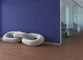Carrelage hexagonal effet terre cuite bleu – 15×17 – Figuli Blue