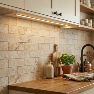Faience murale effet pierre beige - 10x30 - Yukatan Beige