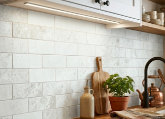 Faience murale effet pierre blanche – 10×30 – Yukatan Blanco