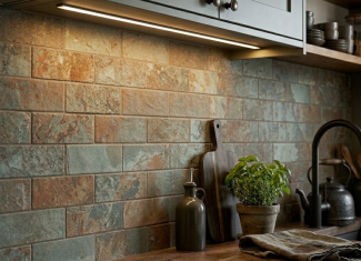 Faience murale effet pierre de bali multi couleur – 10×30 – Yukatan Multicolor