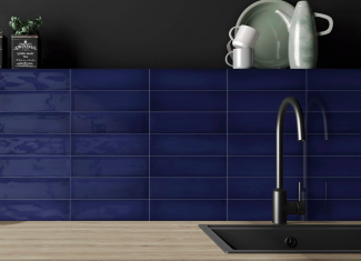 Faïence brillante effet zellige bleu marine – 7,5×30 – Navy