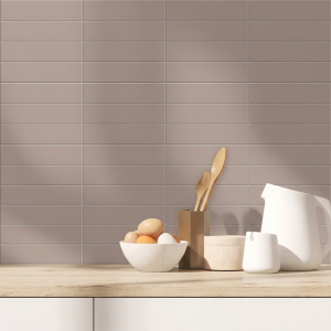 Faïence murale mate terracotta - 5x20 - Redend Point Flat