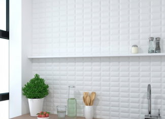 Carrelage mural mat effet relief 3D blanc – 5×20 cm – Polar White Padded