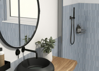 Carrelage mural effet kit kat bleu – 11,5×23 – Blue – Estudio Ceramico