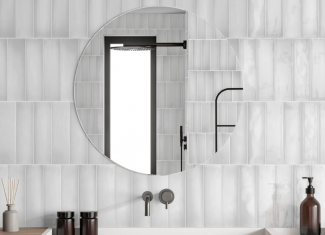Faïence brillante effet zellige blanc – 7,5×30 – White
