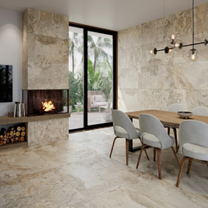 Carrelage effet pierre beige - 60x120 - Yukatan Beige