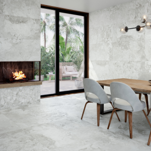 Carrelage effet pierre blanche - 60x120 - Yukatan Blanco