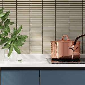 Carrelage mural effet kit kat beige - 11,5x23 - Beige - Estudio Ceramico