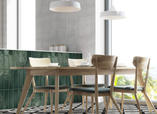 Faïence brillante effet zellige vert forêt – 7,5×30 – Green