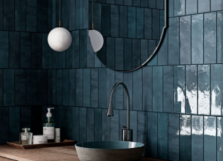 Faïence effet zellige brillant bleu – 6,5×20 – Blue
