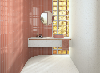 Carrelage kitkat mural brillant corail – 23×33,5 – Waikiki Coral