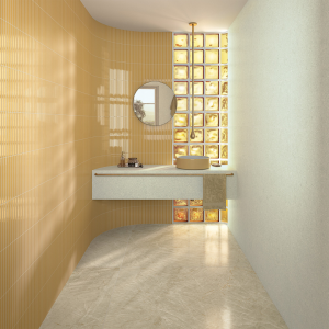 Carrelage kitkat mural brillant ocre – 23×33,5 - Waikiki Ocre