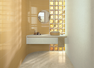 Carrelage kitkat mural brillant ocre – 23×33,5 – Waikiki Ocre